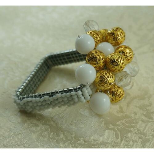Pearl napkin rings,acrylic napkin holder