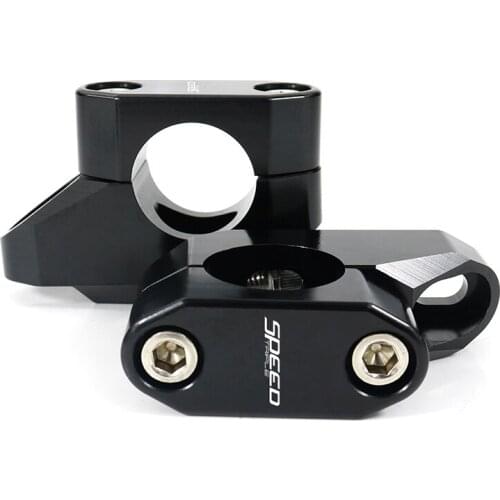 For Triumph Speed Triple 1050 i Speed Triple R/RS Speed Triple S 28mm 1 1/8" Handlebar Risers Back Moved Up Fat Bar Mount Riser