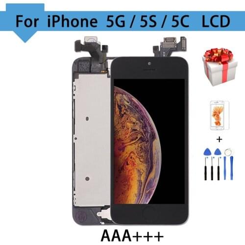 4.0" Complete Full Set LCD For iPhone 5G 5C 5S SE LCD Display Touch Screen Digitizer With Home Button Front Camera Assembly