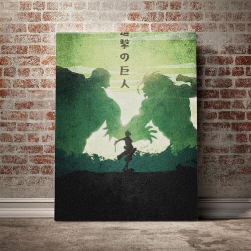 Attack on Titan The Versus Poster Canvas Wall Art Decoration prints for living Kid Children room Home bedroom decor painting