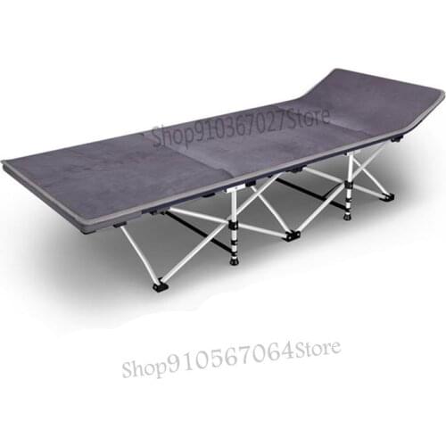 Office Nap Single Lunch Break Folding Bed Household Simple Escort Beach Portable Adult Marching Recliner