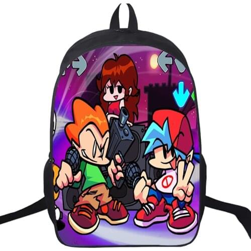 Video Game Friday Night Funkin Backpack for Boys Girls Mochila Anime School Bags Student Zipper Bookbag Teenager Travel Bagpacks
