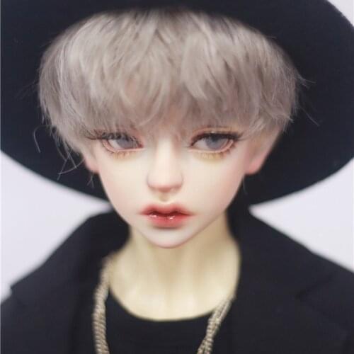 Allaosify Bjd Doll 1/3 1/4 1/6 Dragon Soul Boy Daily Micro-Curly Short Hair Male God Fake Hair