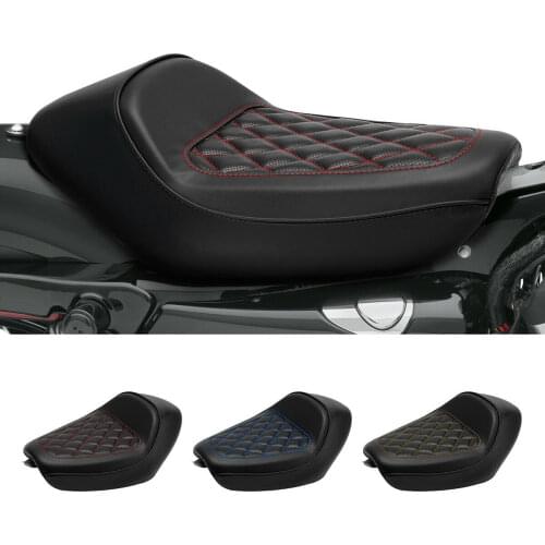 Motorcycle Rider Driver Pillion Solo Seat For Harley Sportster XL 883 1200 2010-2021'10-later XL models