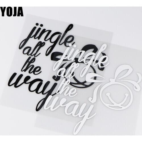 YOJA 15.5X18CM Jingle All The WAY Funny Car Sticker Decoration Accessories Vinyl Decal ZT4-0056
