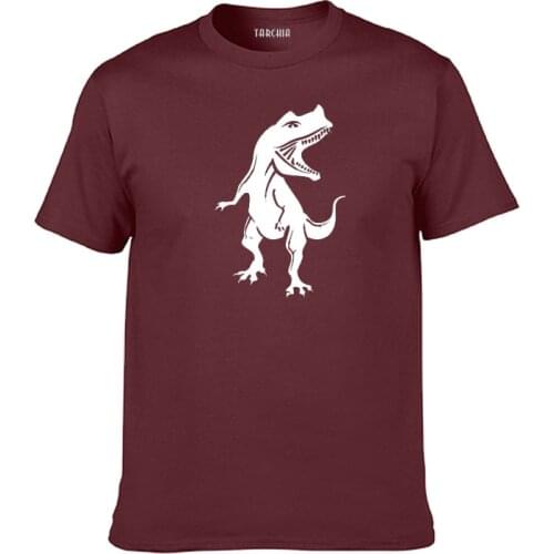 TARCHIA 2021 New Summer Brand t-shirt Cotton Tops Tees Tyrannosaurus Rex Men Short Sleeve Boy Casual Homme Tshirt T Plus Fashion