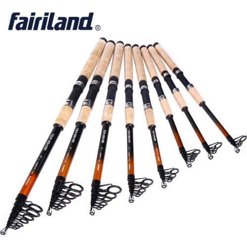 2020 1.8-4.5M 30T Carbon Fiber Telescopic Fishing Rod L Power Spinning Rod Saltwater Fishing Travel Rod 5-9 Section A-grade