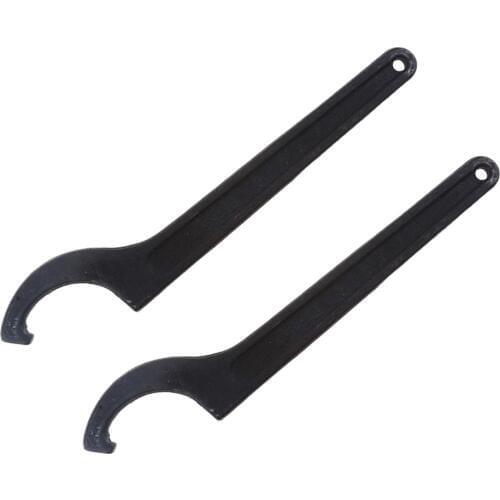 2pcs Universal Shock Absorber Adjustment Spanner Wrench Tool for Motorcycle ATV Snowmobile Dirt Bike (Black)