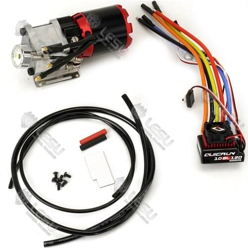 1/14 Rc Excavator Hydraulic Model Oil Pump Pressure Pump Toy Excavator Engineering Truck Gear Pump with Oil Pressure Gauge LESU