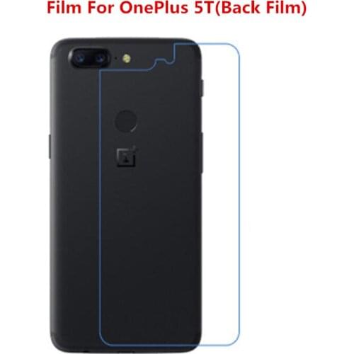 1/2/5/10 Pcs Ultra Thin Clear HD LCD Screen Protector Film With Cleaning Cloth Film For OnePlus 5T(Back Film)
