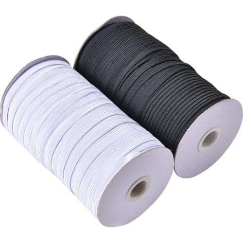 3/6/8/10/12mm High-Elastic Sewing Elastic Ribbon Elastic Spandex Band Trim Sewing Fabric DIY Garment Accessories 5yards/Lot