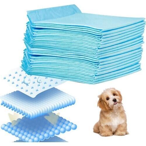 40 Pcs Dog Diapers Absorbent Pet Dog Training Urine Pad Diapers for Puppy Dogs Cleaning Deodorant Diapers Pet Supplies