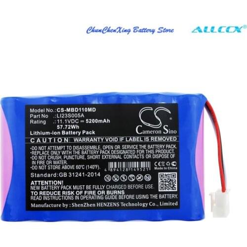 Cameron Sino 5200mAh/6400mAh Medical Battery LI23S005A for Mindray Umec10