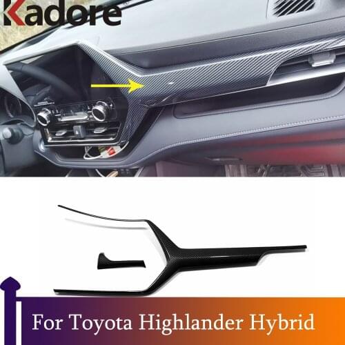 For Toyota Highlander Hybrid 2021 2022 Left Center Control Panel Molding Cover Trim Car Styling Interior Accessories
