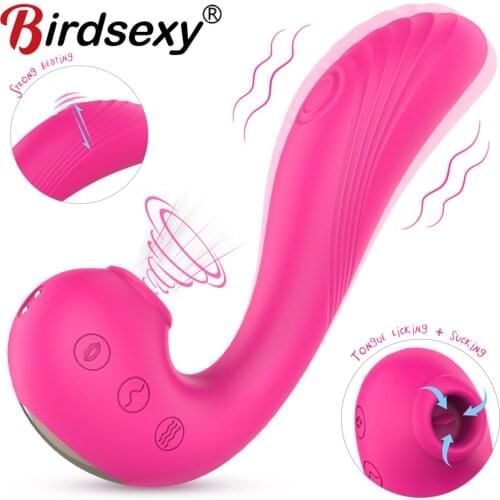Dildo Vibrator Sex Toy for Women Vagina Clitoris Sucking Massage Stimulator Female Masturbator Double Vibration Climax Adult Toy