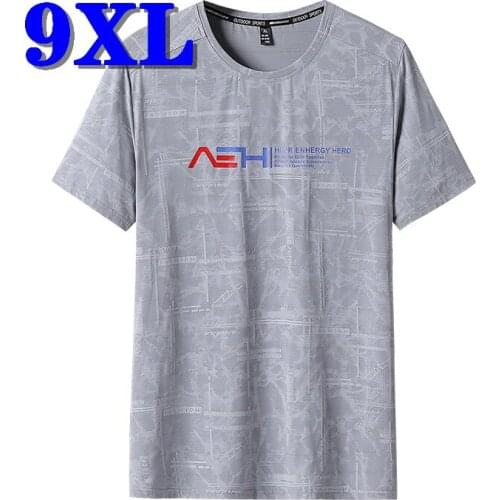 Oversized T Shirt For Men Clothing Summer Style Tops Tees Off White New Fashion Streetwear Overweight Thin Ice Silk Free Ship