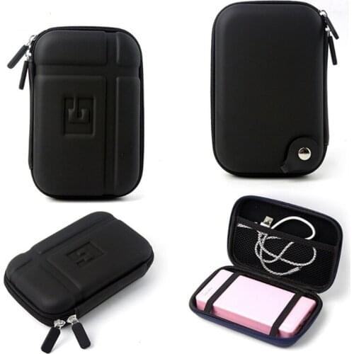 H054 Compact Cable USB Line Power Adapter Headphone Organizer Power Bank Storage Bag Large Capacity Charger Bag