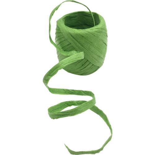 2rolls Fresh Colored Natural Raffia Paper Ribbon Rope String For DIY Crafts Gift Packaging 20m