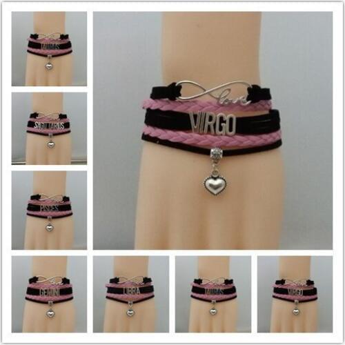 Love sagittarius Bracelets Aries bangle Taurus gift Gemini Cancer Virgo Zodiac Sign Bracelets