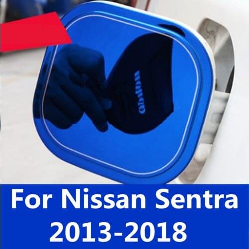 Fuel tank cap stickers modified decorative sequins stickers special car fuel tank cap patch For Nissan Sentra 2013-2018