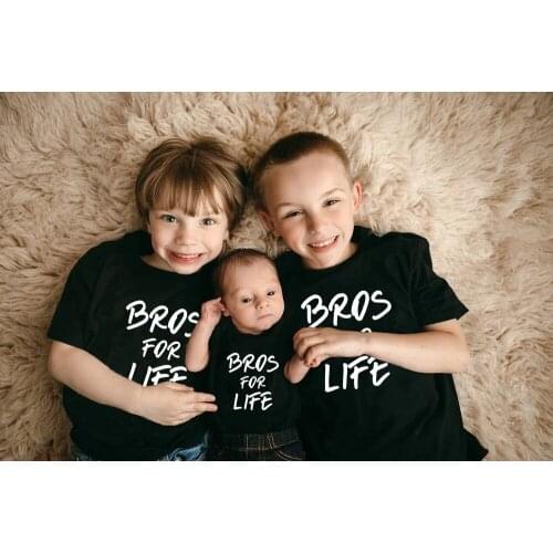 Bros for Life Brother Outfits Big Brother Little Brother Shirts for Brothers Boys Brother Tshirt Matching Brother Shirts