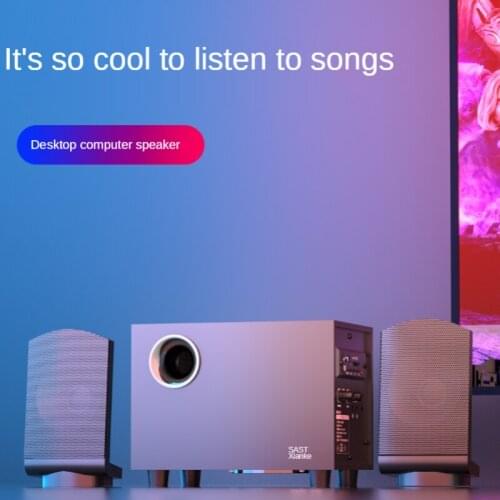 Computer Audio Desktop Small Speakers Wired Active Impact Heavy Subwoofer Notebooks with High Sound Quality Bluetooth