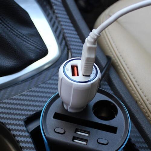 Upgrade Dual USB Car Charger Mobile Phone 3.4A LED Display Car USB Charger for iPhone Xiao-mi Auto Charger Metal Car-charger