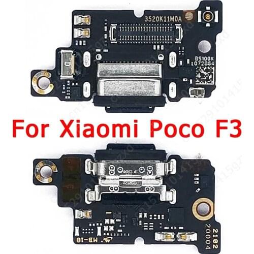 Original Charging Port For Xiaomi Mi Poco F3 Redmi K40 Charge Board USB PCB Ribbon Dock Connector Flex Replacement Spare Parts
