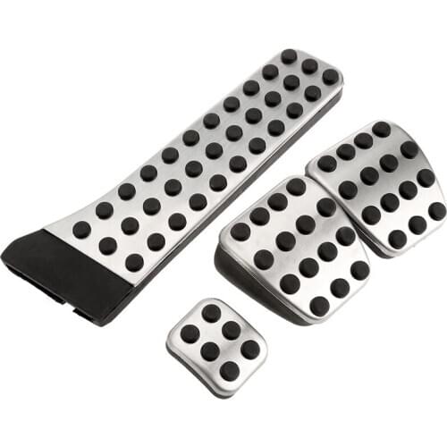 4Pcs Stainless Steel Pedal for Mercedes-Benz W202 W203 W204 W124 W210 W211 W212 W218 X204 R172 R231 C E CLS Glk SLK