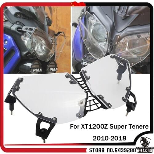 For YAMAHA XT 1200 Z XT1200Z XT1200Z Super Tenere 2010-2018 Motorcycle Headlight Clear Headlight Cover Protector 2017 2016 2015