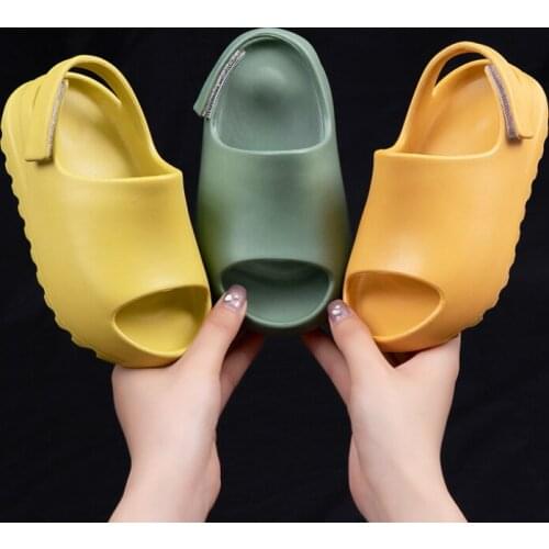 Baby Toddler Kids Adults Slip-On Fashion Sandals Boys Girls Foam Beach Summer Slides Bone ResinChildren Lightweight Water Shoes