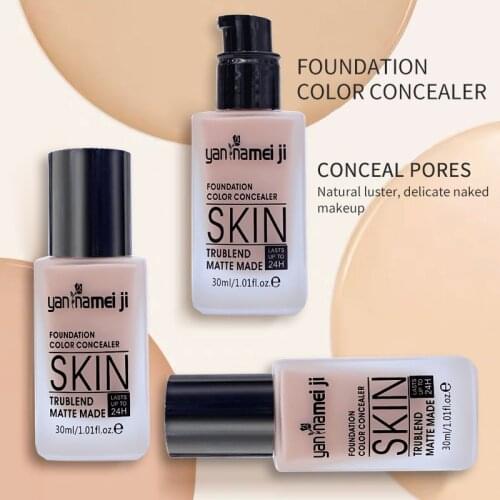 Long-lasting concealer liquid foundation natural repair thin, docile, moisturizing brightening BB cream cosmetics primer makeup