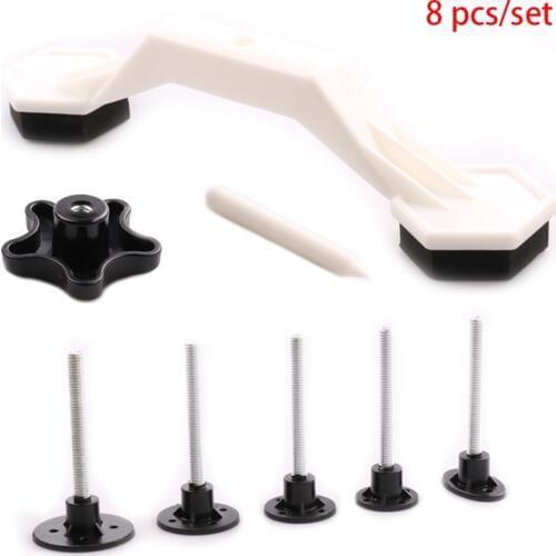 8pcs Car Dent Repair Tool Body Damage Pull Fix Tools Pulling Bridge Auto Puller Removal Glue Tabs
