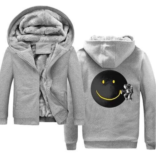 New Fashion Men Keep Warm Thicken Hoodie Make a Smile Hoodie Fan Gift Idea Sweatshirt Funny Casual Jacket Streetwear