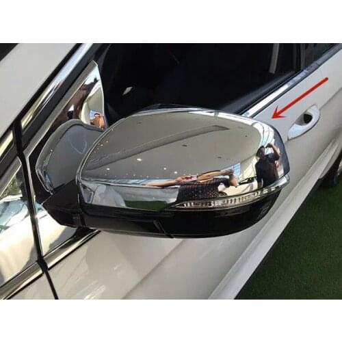 For Ford EDGE 2015-2018 High-quality ABS Chrome Rearview mirror cover Anti-Rub protection Decoration Car styling