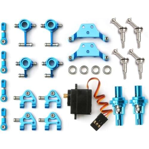 Wltoys 1/28 Metal Full Set Upgrade Parts for P929 P939 K979 K989 K999 K969 RC Car servos and differential bearing