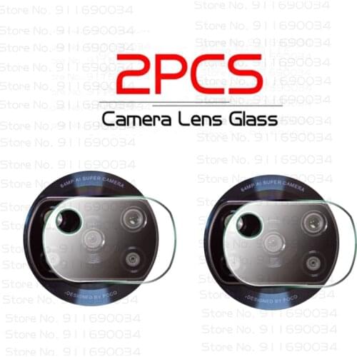 2PCS Lens Screen Protective Glass for Xiaomi Poco X3 NFC Pocophone F3 Tempered Protector Camera Film Pocox3 X 3 10t Pro note 10