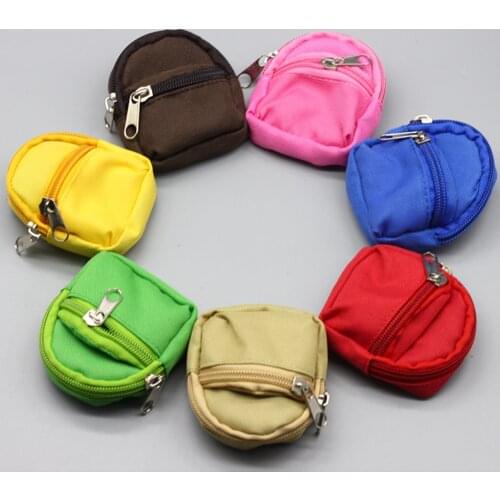 1PCS 1/6 Doll Backpack Bag Accessories for Mini Barbies Toys BJD Cute Children Gifts bags
