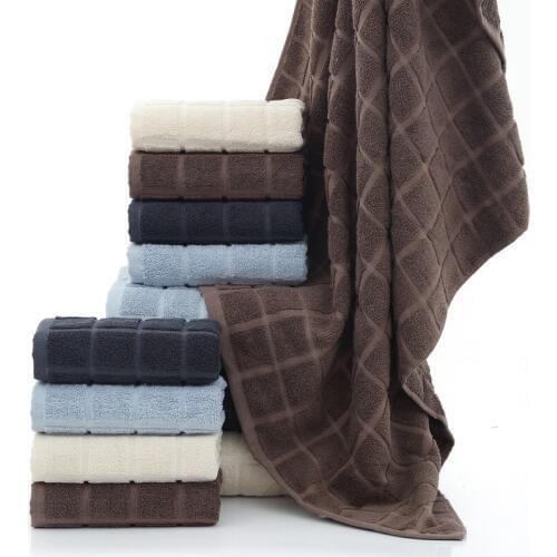 Drop Shipping 3pcs Adult Cotton bath towel sets Beach Face hand Towel For Absorbent Terry bathroom Men Women