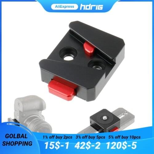 HDRIG Battery Quick Release Plate Holder Accessories SLR Camera Quick Release Base Tripod Portable Mini V-Mount Photo Studio
