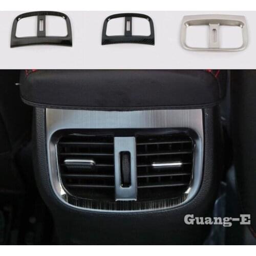 Car Garnish Trim Stainless Steel Rear Back Tail Air Conditioning Outlet Vent Lamp 1pcsFor Kia K3 Forte Cerato 2019 2020