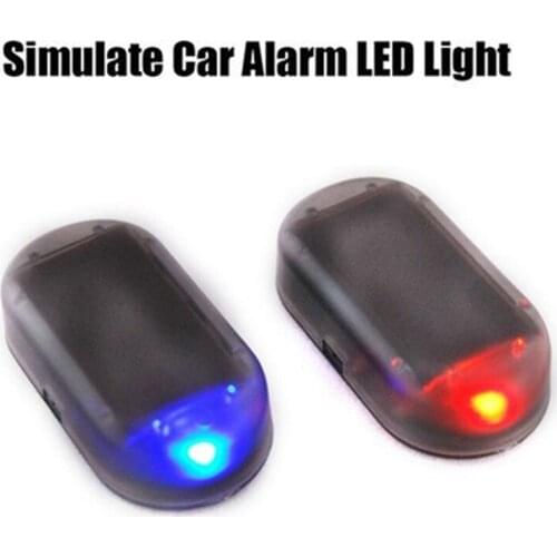 Car Fake Security Light Solar Powered Simulated Dummy Alarm Wireless Warning Anti-Theft Caution Lamp LED Flashing Imitation