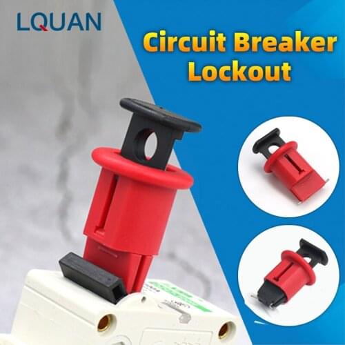 MCB Lockout Miniature Circuit Breaker Lock Electrical Air Breaker Switch Handle Lockout Isolation LOTO Device Pin Out Wide