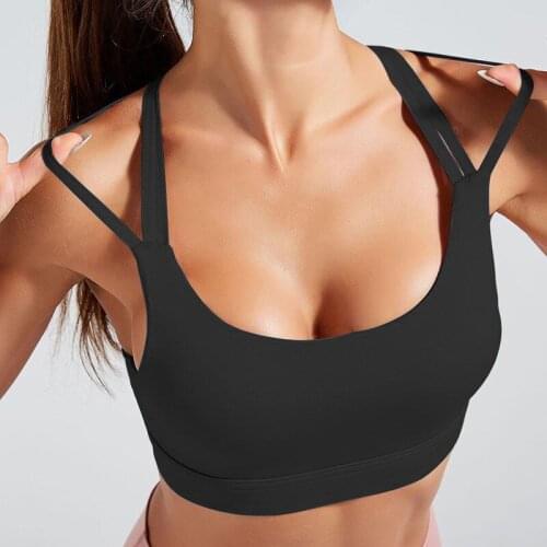 2021 Gym Active Running Athletic Workout Walking Pad Underwear Solid Color Push Up Sports Bras Bralette Tank Tube Crop Tops