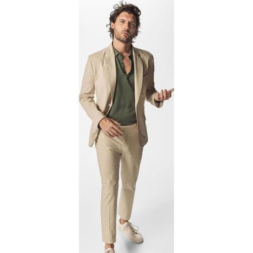 Business Suit Prom Dresses Mens Wedding Suit Tuxedo Suit For Wedding Best Man Wear Peaky Blinder Two Pieces Suit (Jacket+Pants)