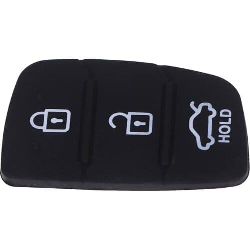 Hot sale 3 Button Replacement Repair Skin Flip Folding Car Key Shell Case Rubber Pad For car