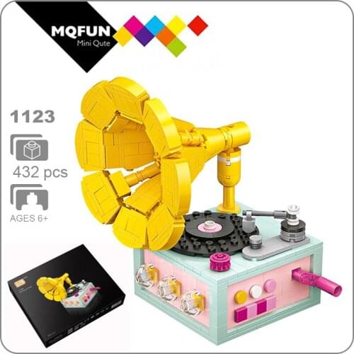 LOZ Mini Building Blocks phonograph 3D DIY Assembly Kids Educational Toys for Children Creator Technic Girl Play House kids gift