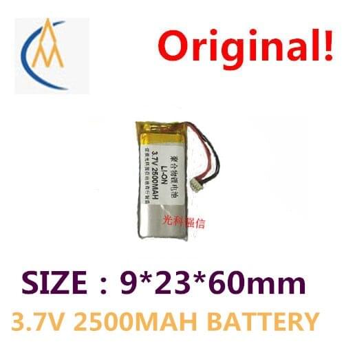 New sufficient capacity polymer li-ion battery 3.7 V 902360 2500 mah MP4 bluetooth speakers/equipment/mini mobile power WIFI