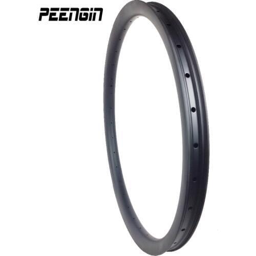 Hot-selling European country 29er double wall hookless carbon MTB rimd 35mm width clincher tubeless compatible all mountain( AM)