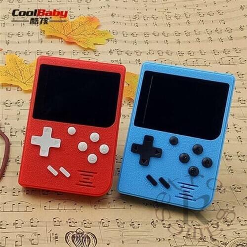 DHL 50pcs/lot Q6 8bit Retrto Mini Handheld Game Console AV Out Gaming Built-in 129 Classic Games With 2.4inch Screen for Kids